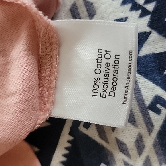 Hanna Andersson Blush with Sparkle Trim Tee - Picture 5 of 8